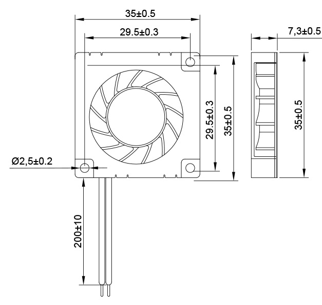 MFB3507 Dimensions